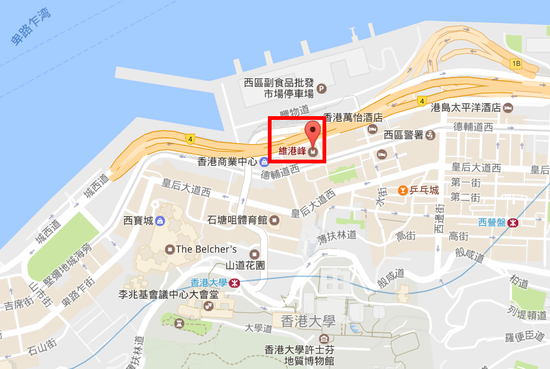 图为维港峰住宅区位置。