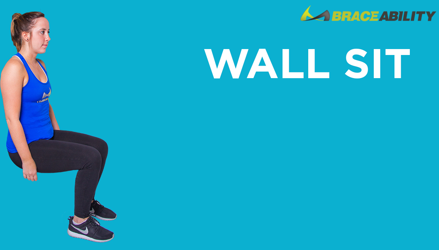 Wall Sit Exercise for a Strained Muscle in Your Back